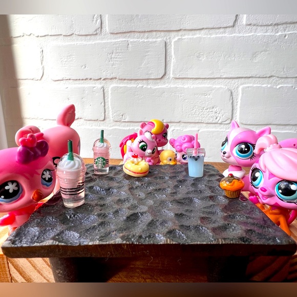 LPS Littlest Pet Shop BIG LOT Pink animals 7pc. - Picture 1 of 5